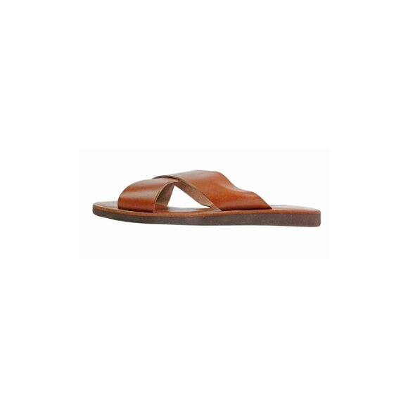 Malibu Italian Brown Mens Leather Shoes, Sandals Shoes main image 4